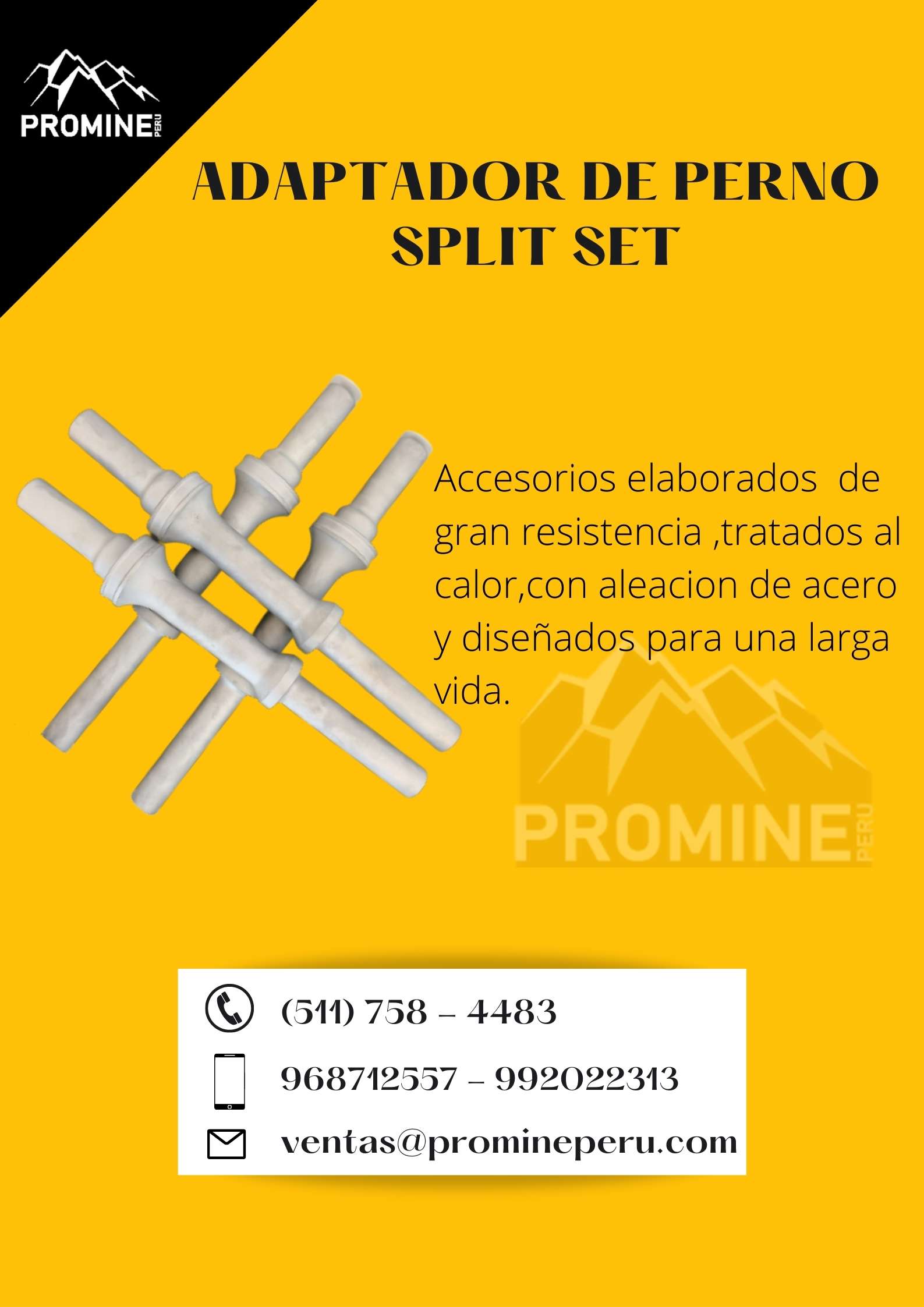 ADAPTADOR PARA SPLIT SET  O PERNO