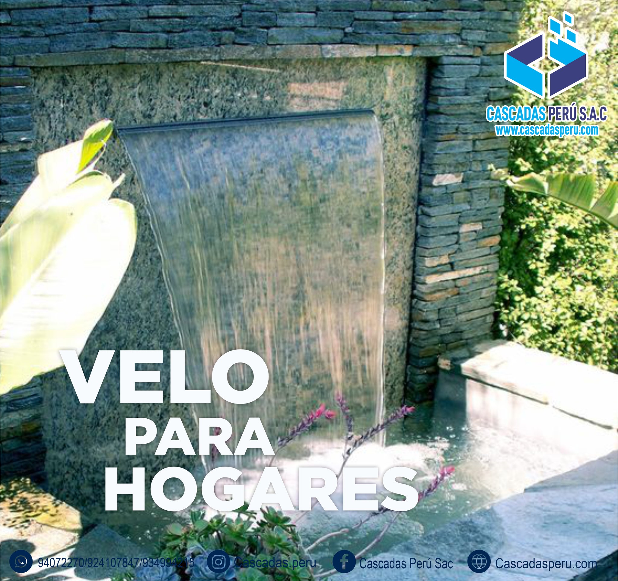 velo de agua para hogar