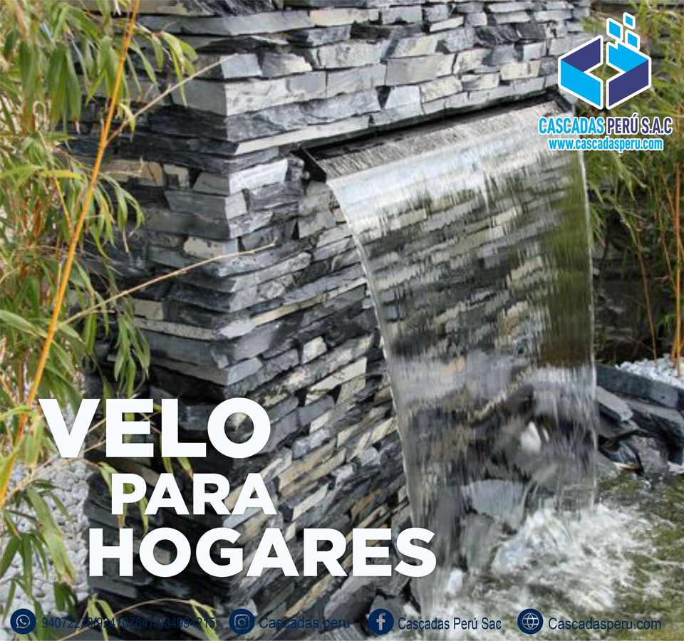 velo de agua para hogar