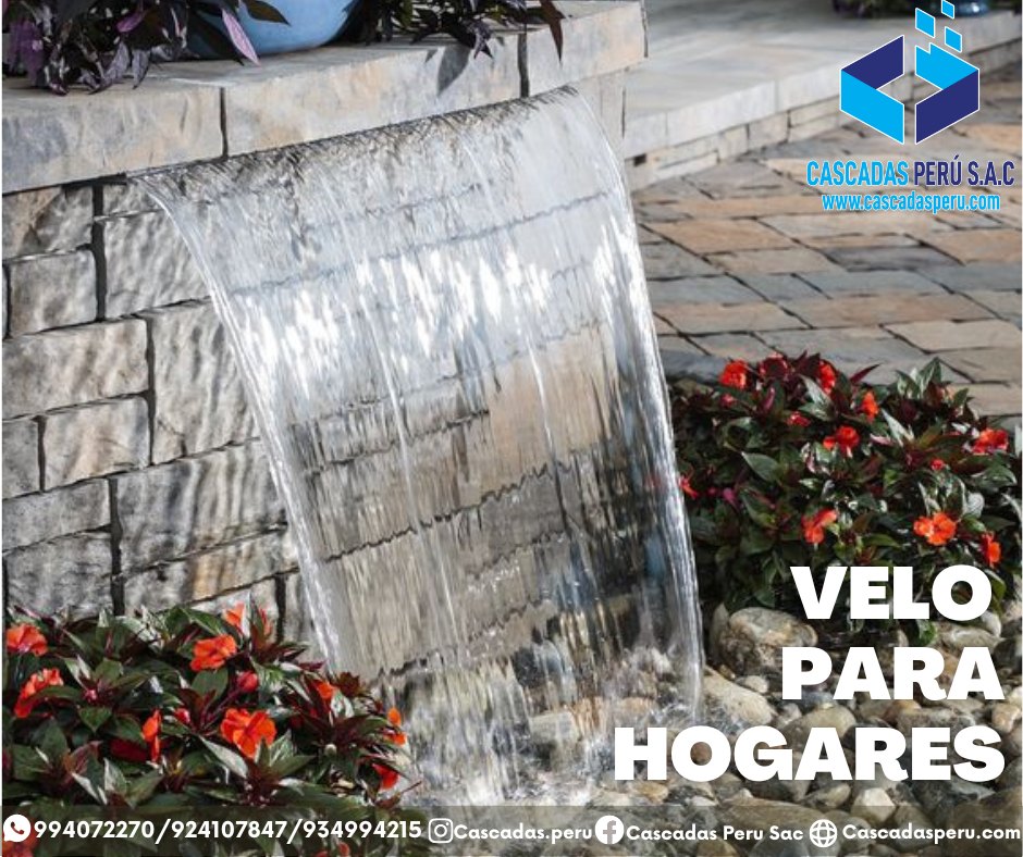 velo de agua para hogar