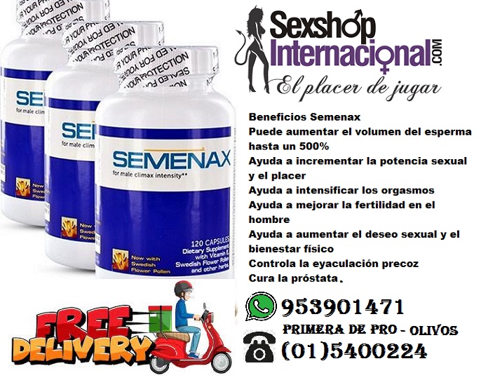 SEMENAX AUMENTA 3 VECES EL SEMEN LLEVALO AHORA 