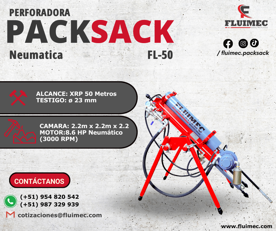 PACKSACK MAQUINA PARA GEOLOGIA