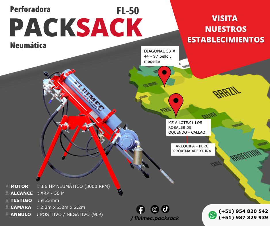 MÁQUINARIA PARA MINERÍA - PACKSACK