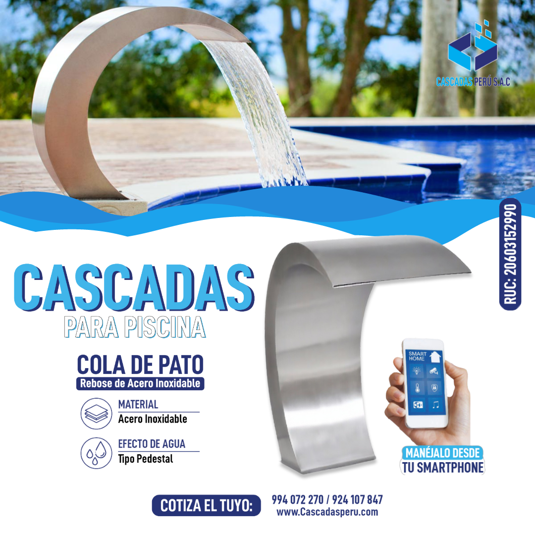 Cascadas de agua para interior Cascadas de agua para piscinas Cascadas de agua p