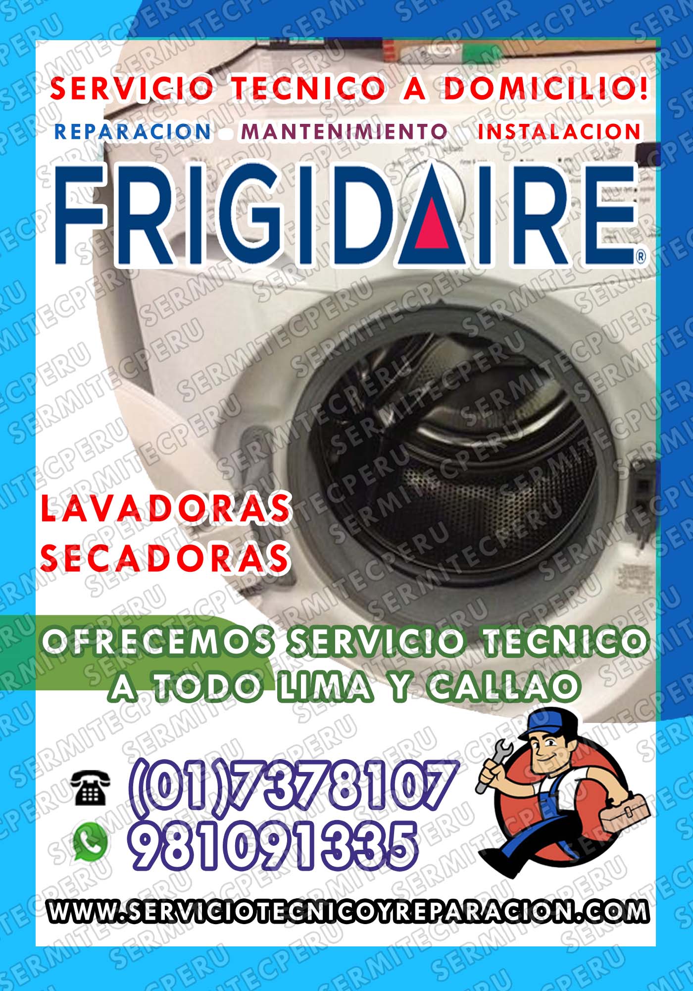 Al tok3-7378107- Servicio técnico de lavadoras FRIGIDAIRE / San luis