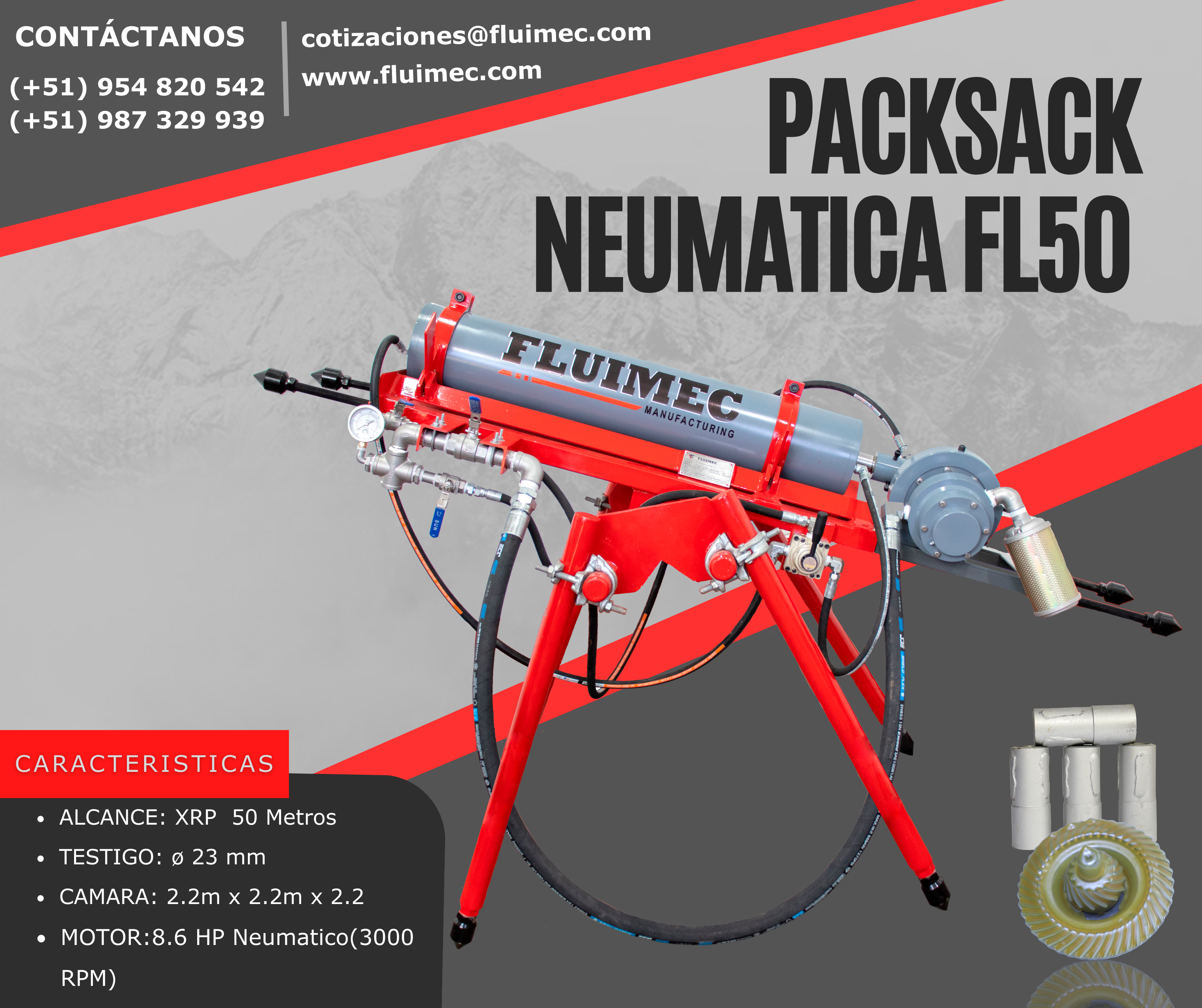 EXPLORACIÓN MAQUINA NEUMATICA PACKSACK