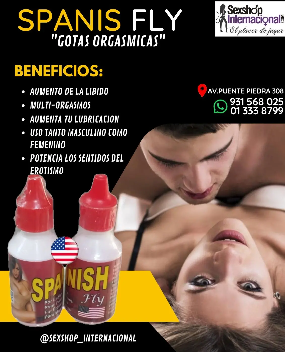 SPANISH FLY PARA MUJER FRIAS GOTAS DEL DESEO SEXUAL DELIVERY 931568025