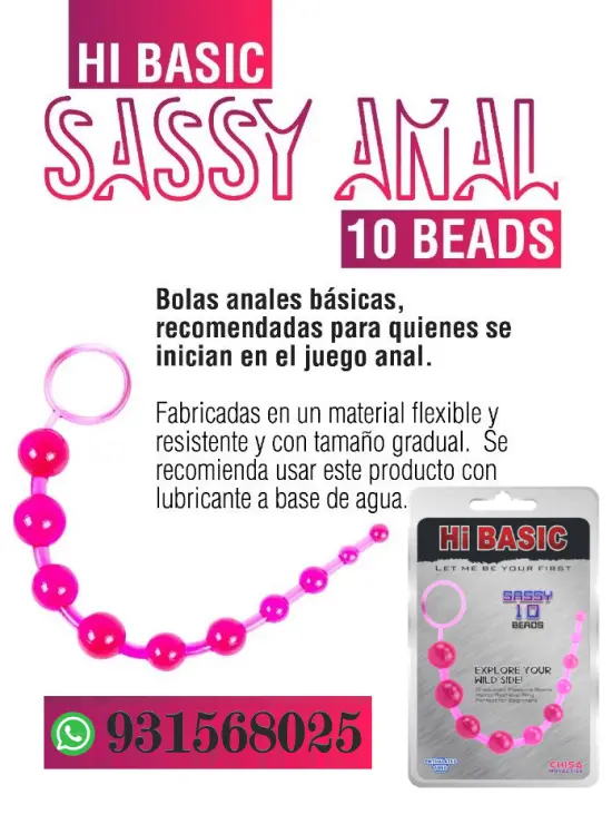 HI BASIC-COLA 10 ESFERAS ANALES-SILICONA SUAVE-SEXSHOP 931568025