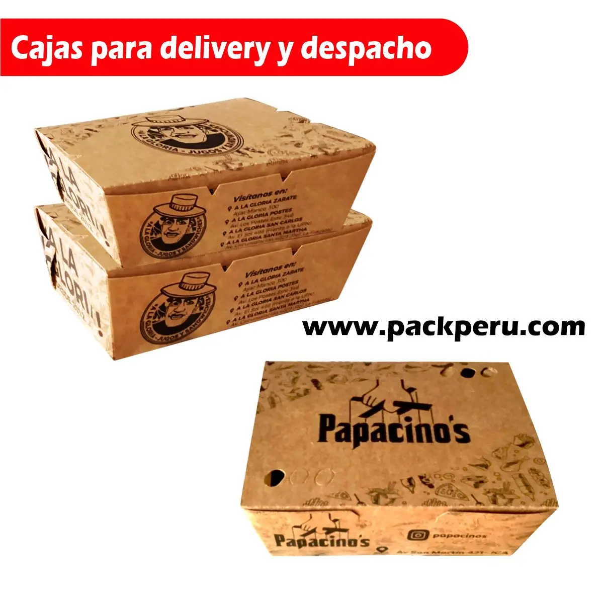 Cajas para Alimentos con impresión personalizada