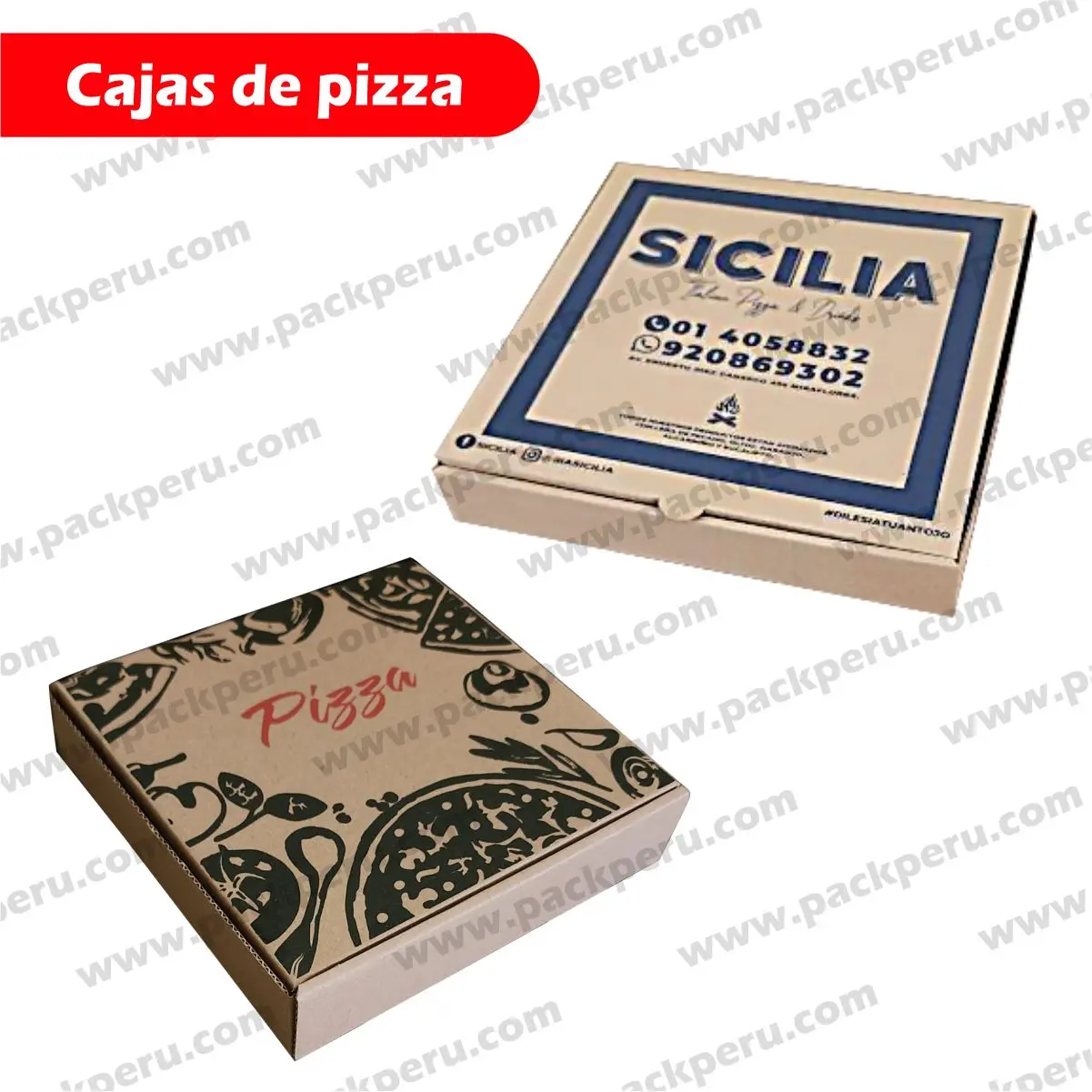 Cajas de Cartón para Pizza