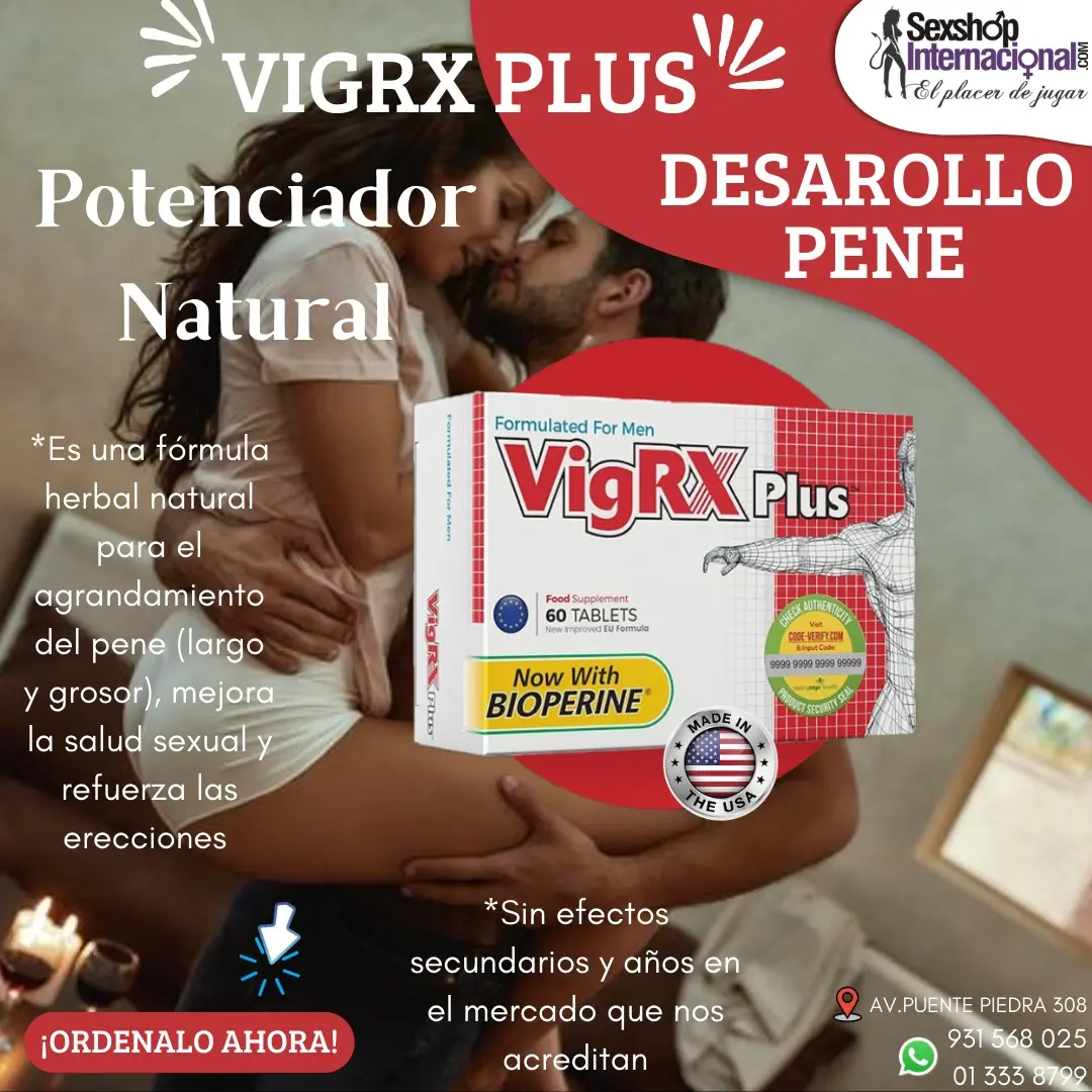 VIGRXPLUS AUMENTA LA POTENCIA SEXUAL DESARROLLO VIRIL sexshop