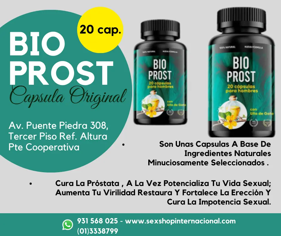 BIO PROST EL TAMAÑO Y LA POTENCIA SEXUAL SÍ IMPORTA SEXSHOP 931568025 v