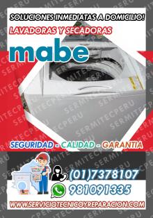 Mabe 7378107- Soporte técnico de Lavadoras en Comas