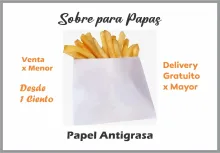 Bolsitas de papel antigrasa para papas fritas